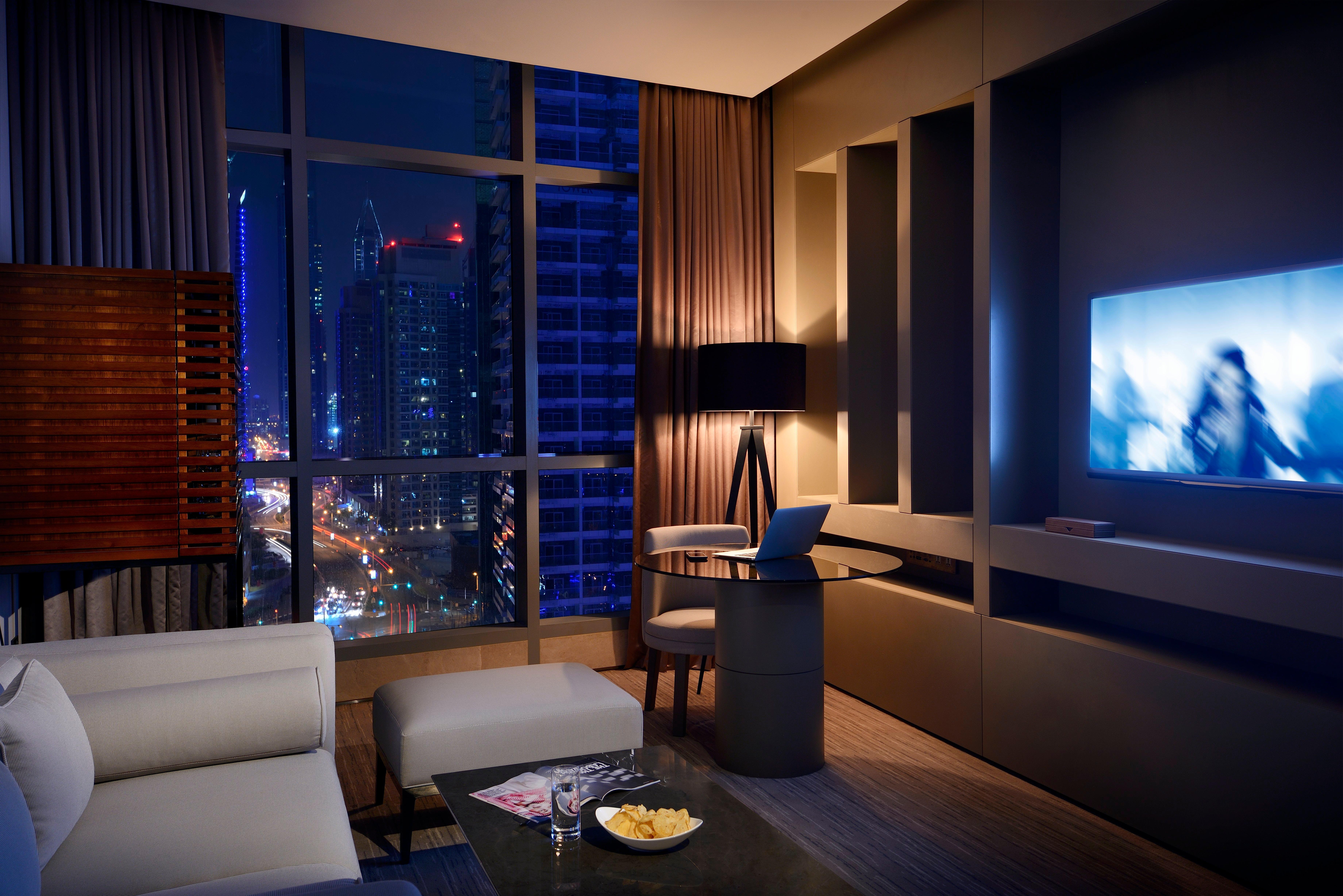 Intercontinental Dubai Marina By Ihg Hotel Exterior photo A living room at the Ritz-Carlton, Dubai