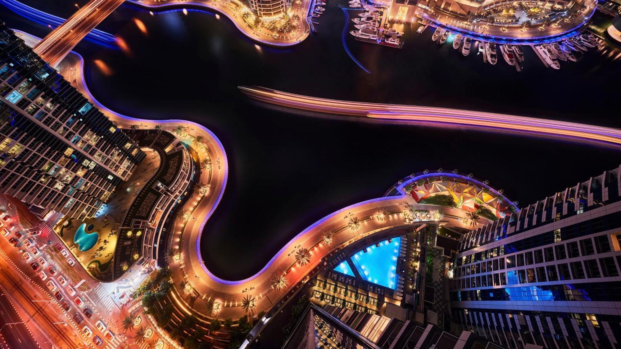 Intercontinental Dubai Marina By Ihg Hotel Exterior photo Aerial view of the Dubai Marina