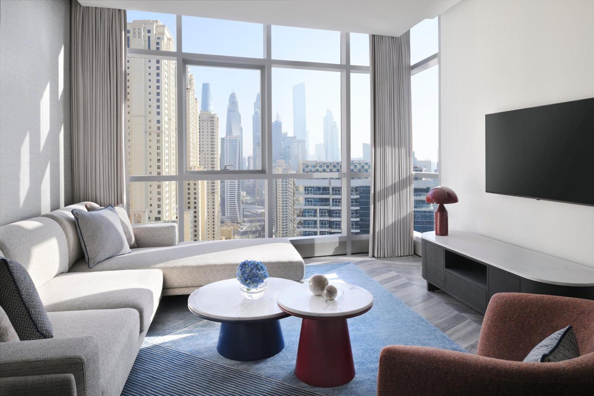 Intercontinental Dubai Marina By Ihg Hotel Exterior photo A living room at the hotel